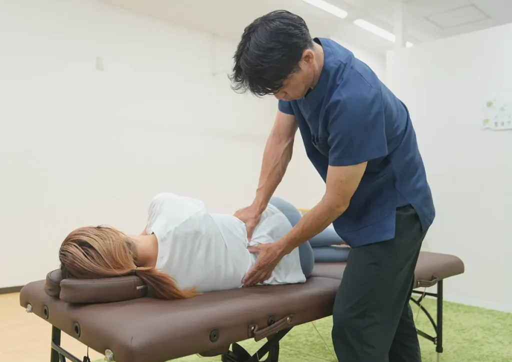 妊婦、痛い人の腰の施術、名東区、パーソナル整体haru
